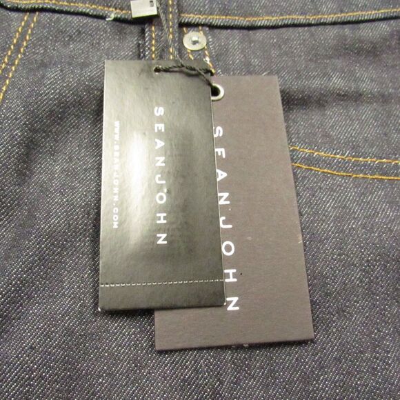 Sean John Jeans Mens 34x35 Hamilton Relaxed Stretch Dark Blue Wash - Picture 16 of 16